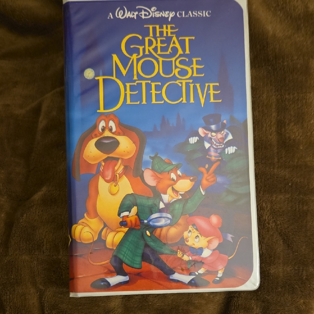 Disney The Great Mouse Detective VHS - Blue and Yellow